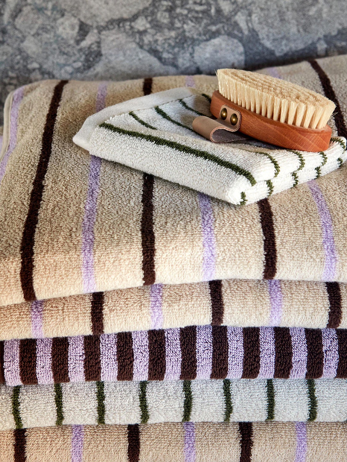 Striped Face Towel 4