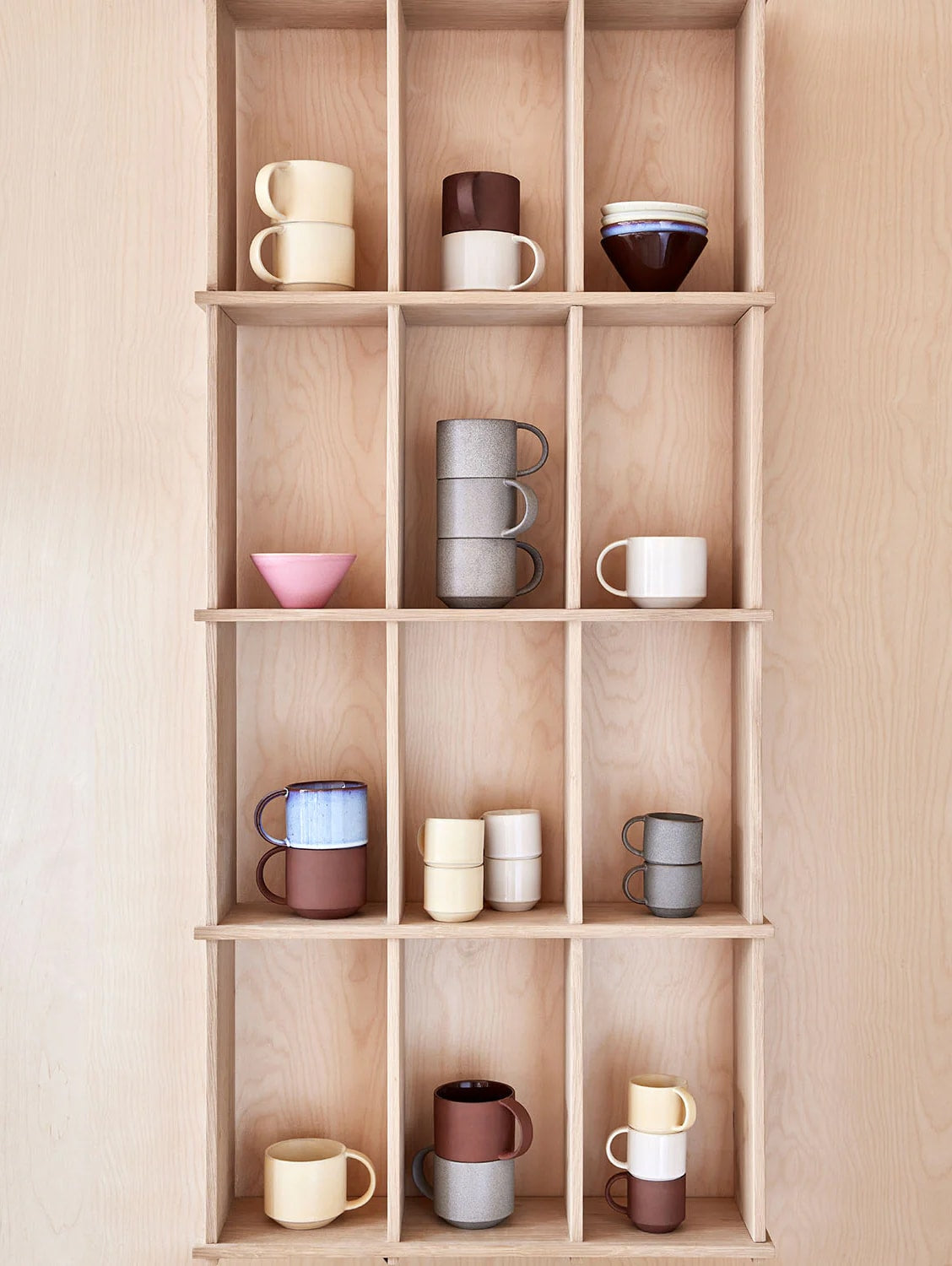 Grid Wall Shelf - 12 Compartments