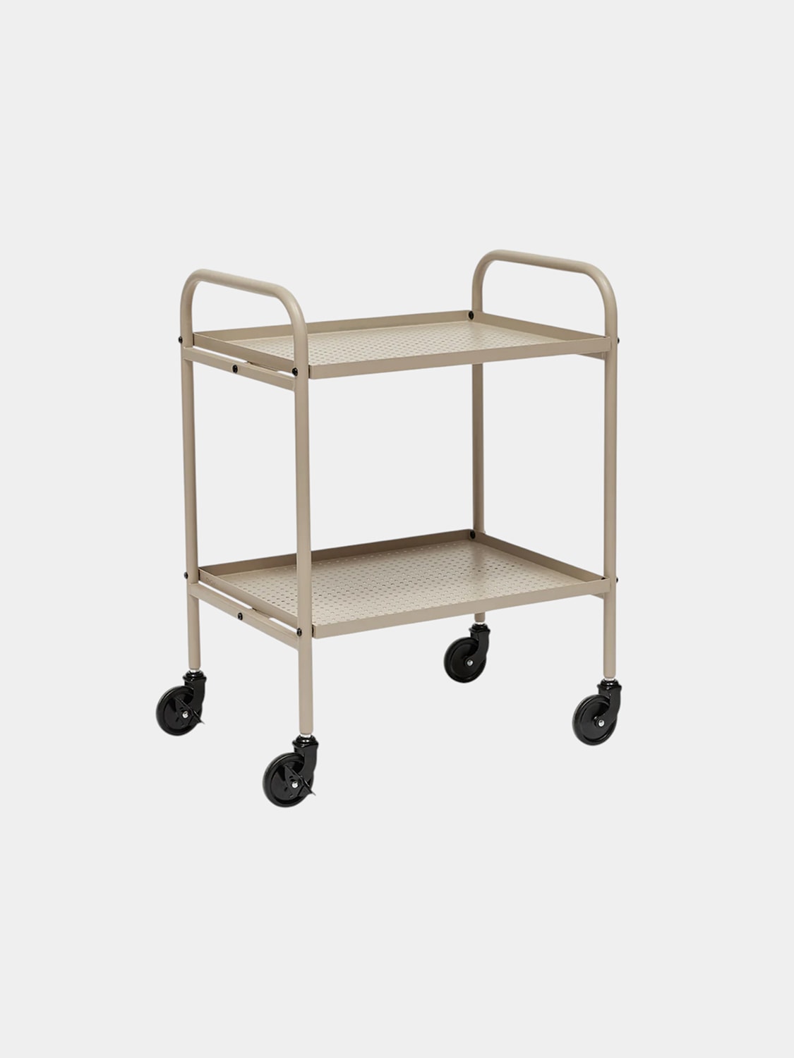 Two-Tier Utility Cart with Wheels