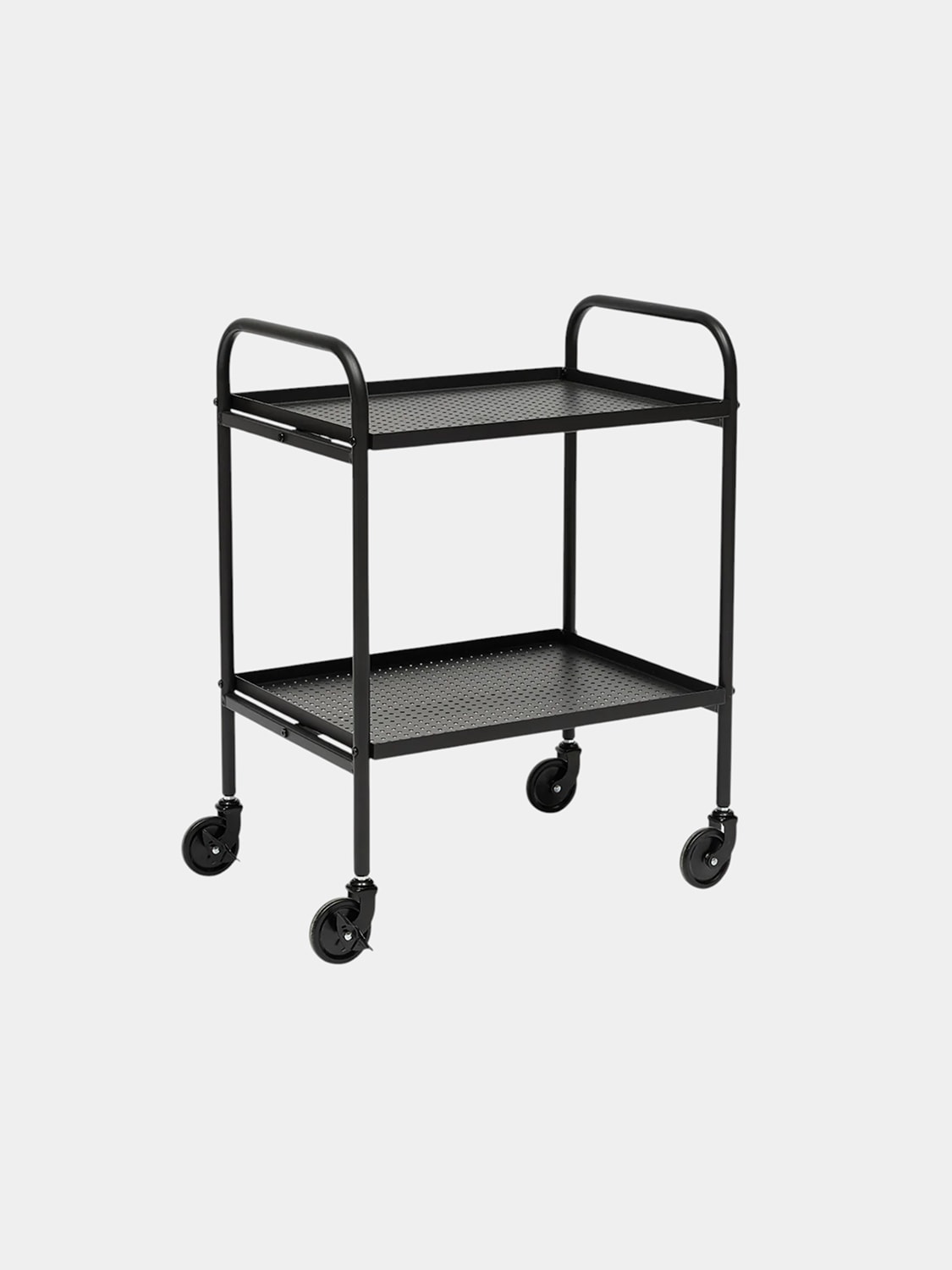 Two-Tier Utility Cart with Wheels 3