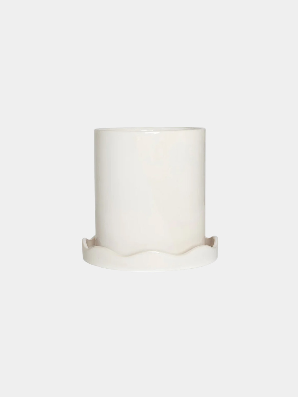 Glossy Cylinder Pot