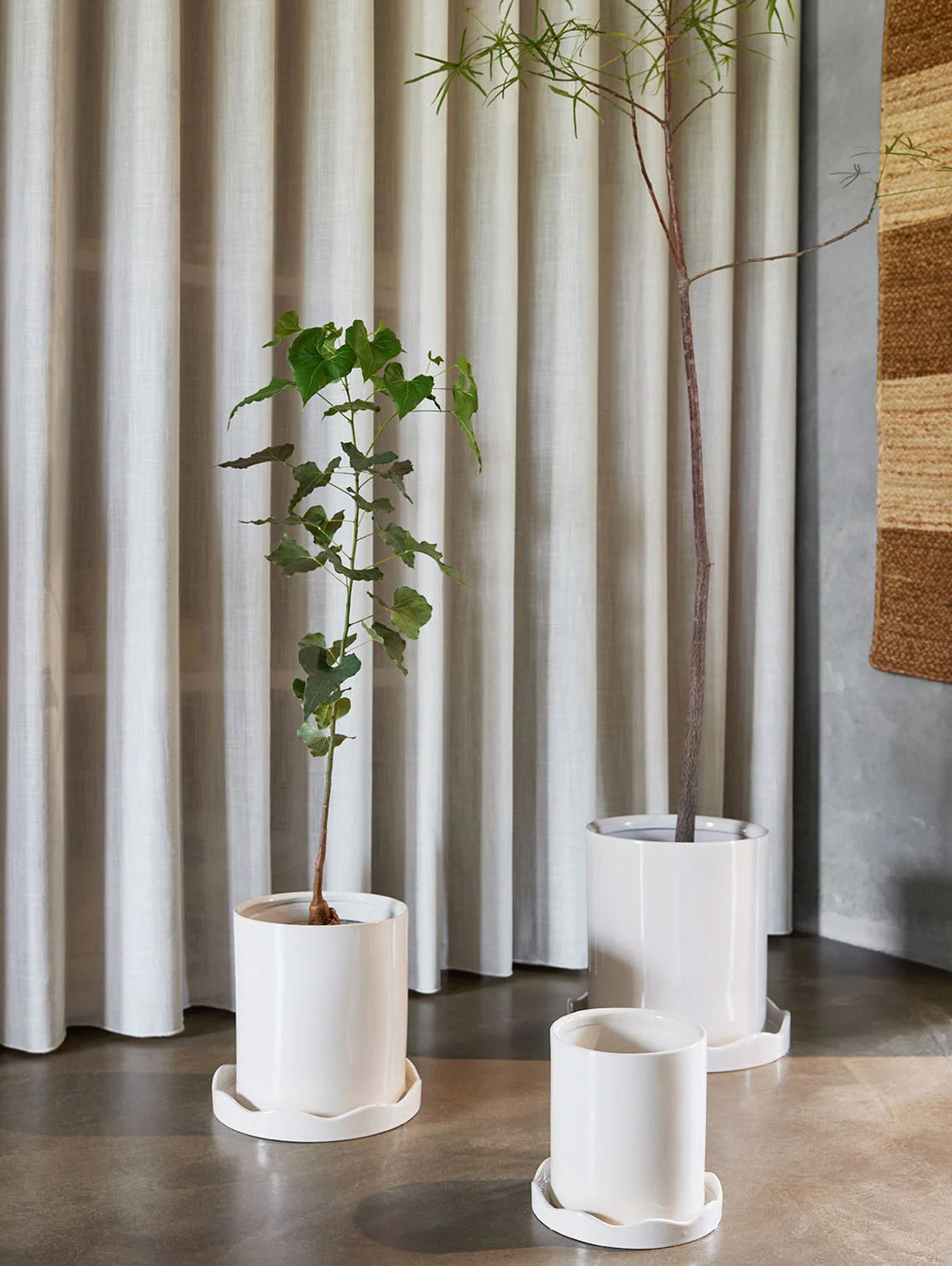 Glossy Cylinder Pot 6
