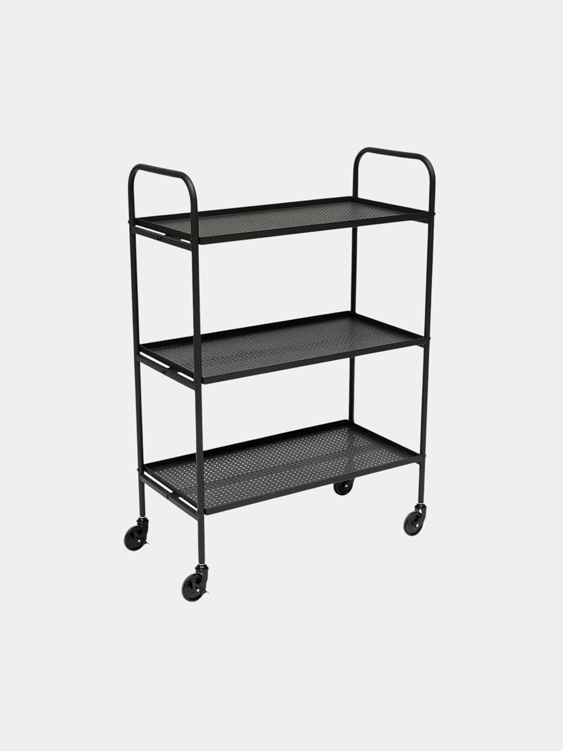 Three-Tier Utility Cart with Wheels