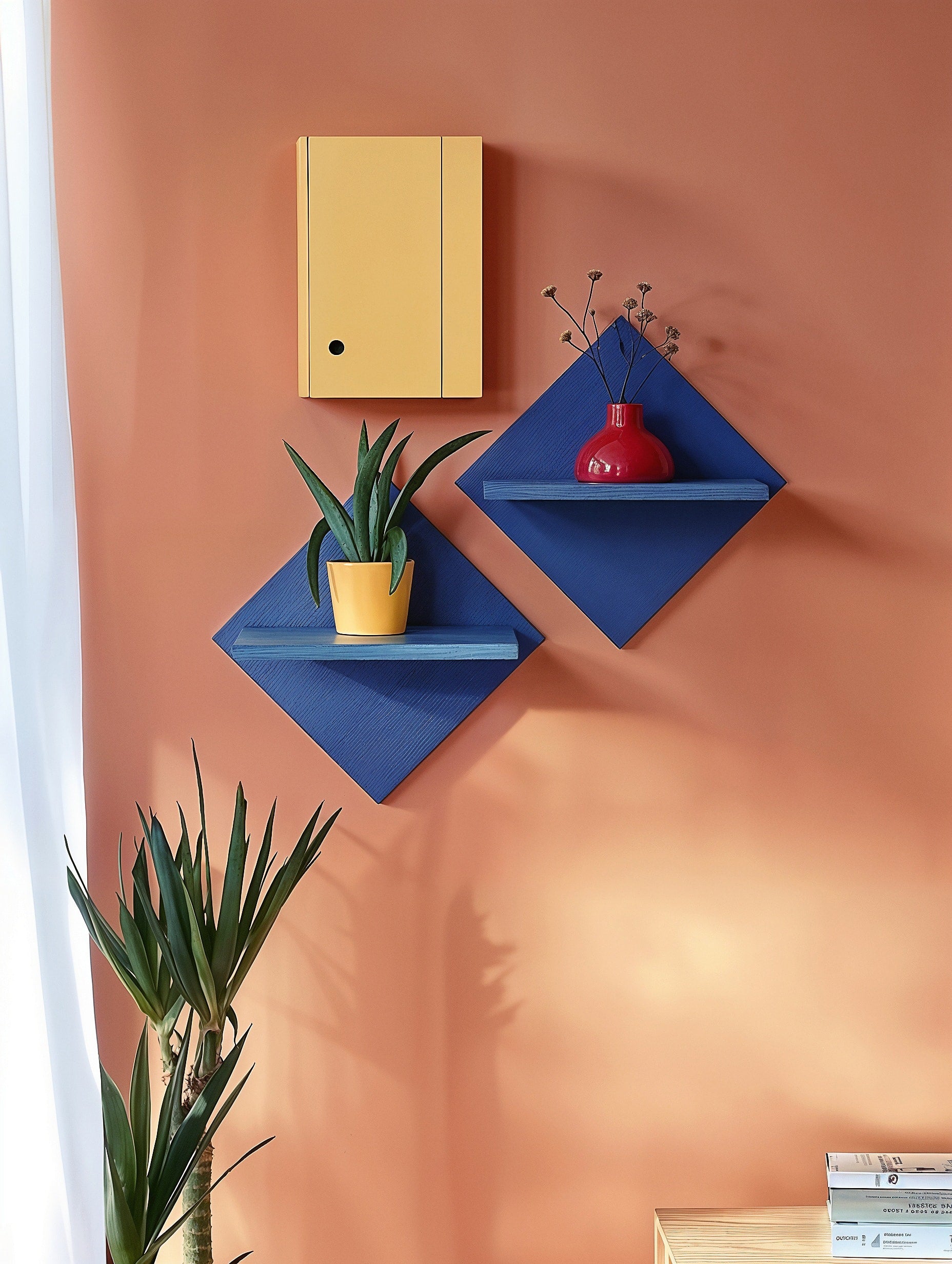 Geometric Wall Shelf Duo 4