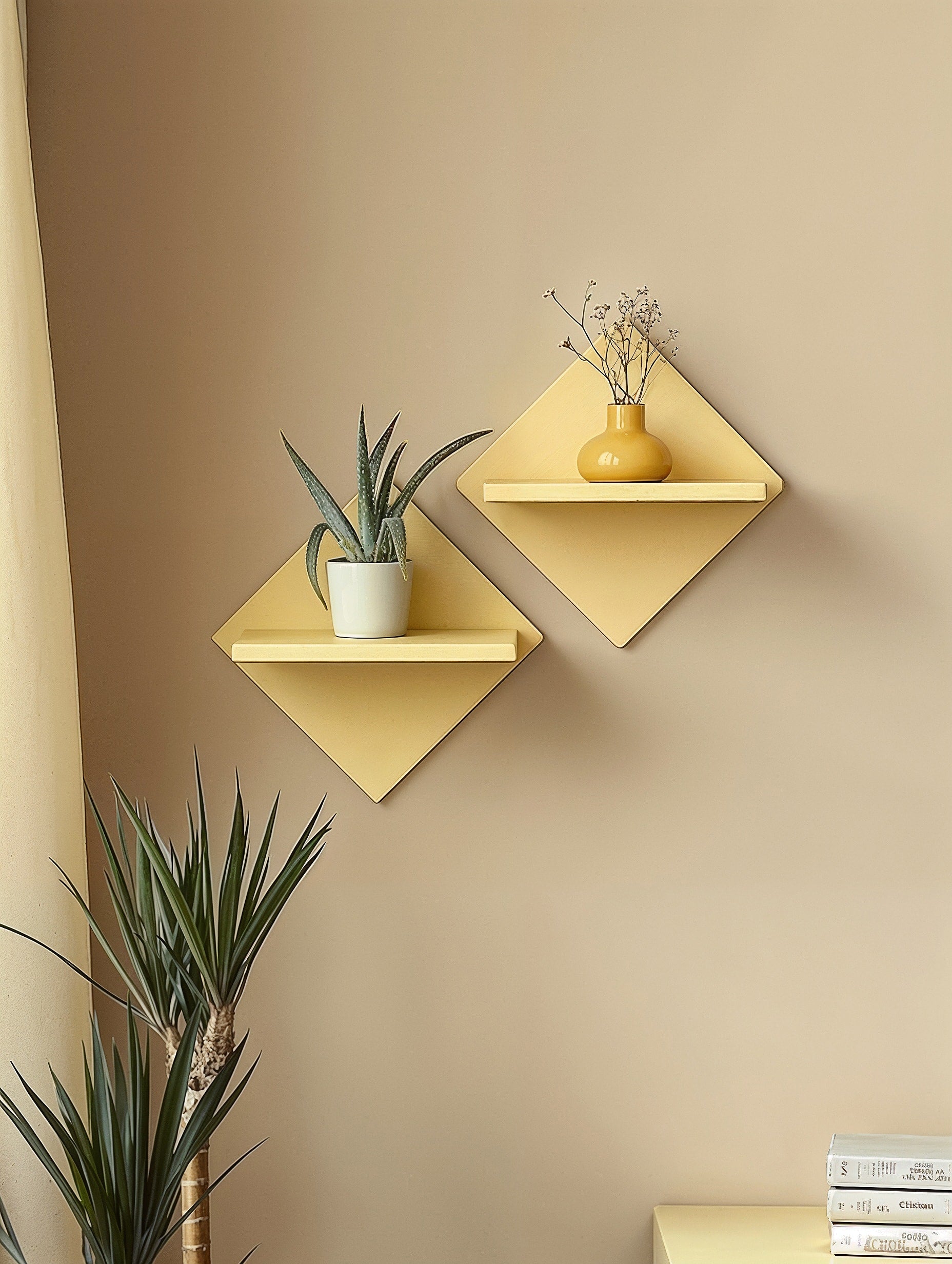 Geometric Wall Shelf Duo 5