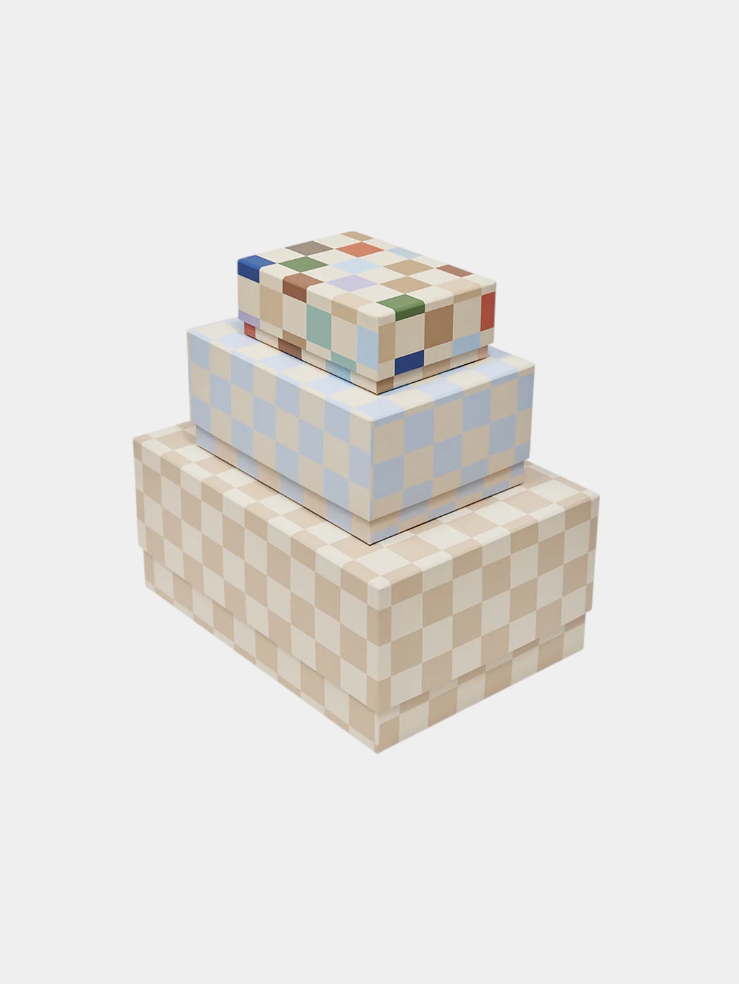 Checkered Storage Box Set